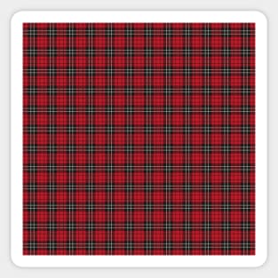 Red-black Checkered Plaid. Traditional Scottish ornament. Sticker